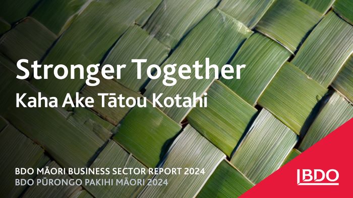 BDO Māori Business Sector Report cover